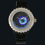 Amulet & Evil Eye Talisman, Turkish / Arabic Watch<br><div class="desc">WALL CLOCK (hamsa / خمسة‎): Evil Eye Talisman & Amulet for protection from negativity and good luck bringer. Traditionally originating from Arabic, Turkish, Greek tribes and protects you from any ill-will that could otherwise have a negative effect on your well-being or your life in general. The evil eye "curse" legend...</div>
