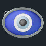 Amulet to Ward off the Evil Eye Belt Buckles<br><div class="desc">Protect against evil and bad luck with One single Colbalt blue Evil Eye charm design The evil eye is able to cause injury or bad luck for the person at whom it is directed for reasons of envy or dislike. Ward off evil with this lucky charm design bad eye, evil...</div>
