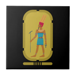 Amun God Of The Air Ceramic Tile