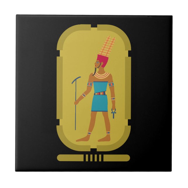 Amun God Of The Air Ceramic Tile (Front)