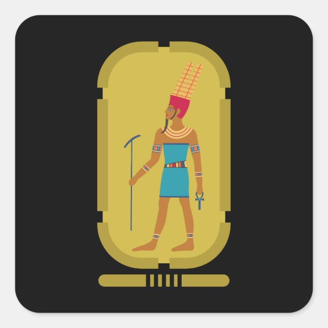 Amun God Of The Air Square Sticker (Front)