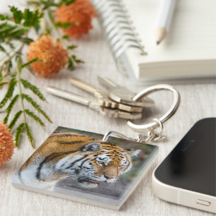 Amur tiger key ring