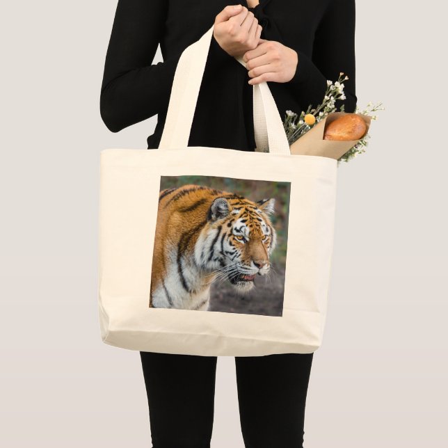 Amur tiger large tote bag (Front (Product))