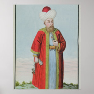 Amurath (Murad) II (1404-51) Sultan 1421-51, from Poster