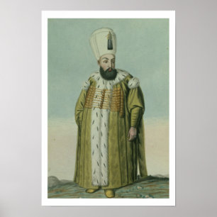 Amurath (Murad) III (1546-95) Sultan 1574-95, from Poster