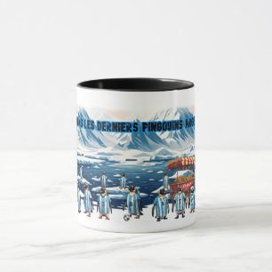 Amusante Equipe de Pingouins Argentins sur un Mug