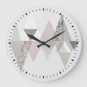 Amuse II   Geometric Modern Large Clock