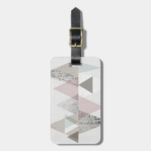 Amuse II | Geometric Modern Luggage Tag (Front Vertical)
