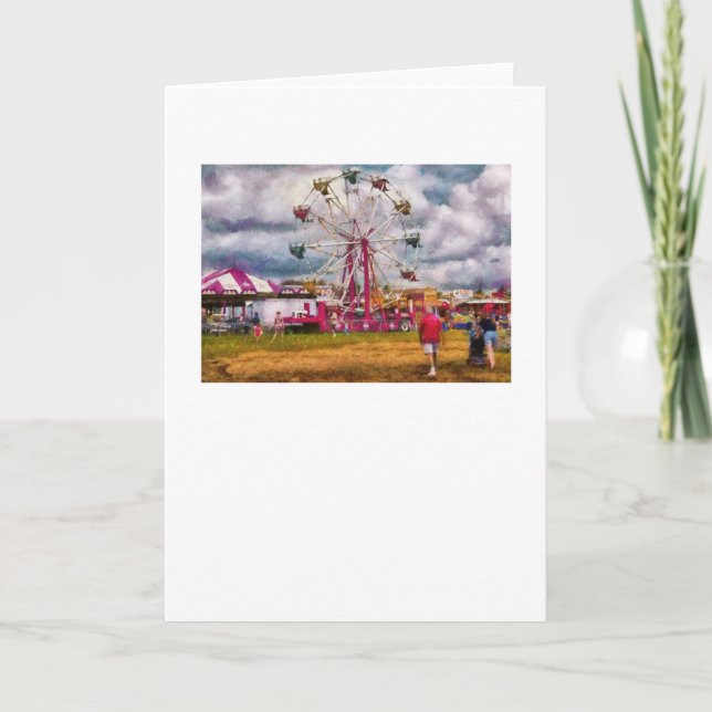 Amusement - Ferris Wheel Fun Holiday Card (Front)