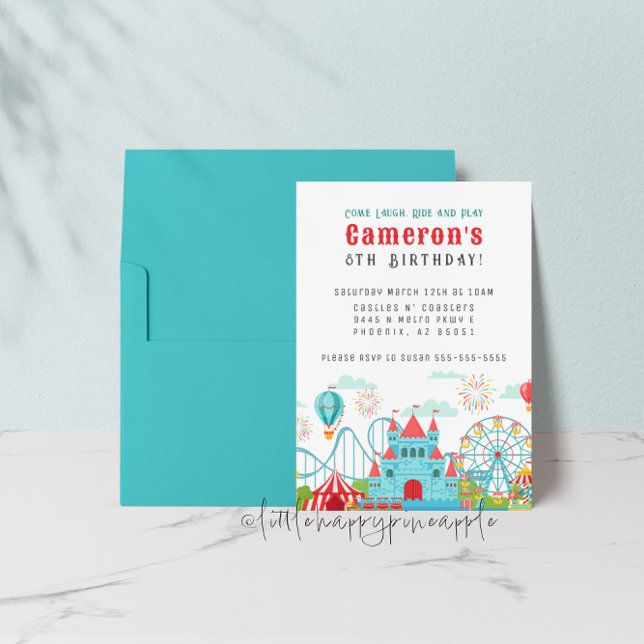 Amusement Park Birthday Invitation (Creator Uploaded)