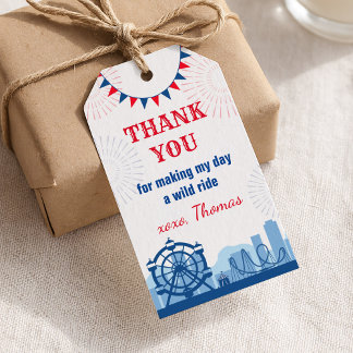 Amusement Park Thank you Tag