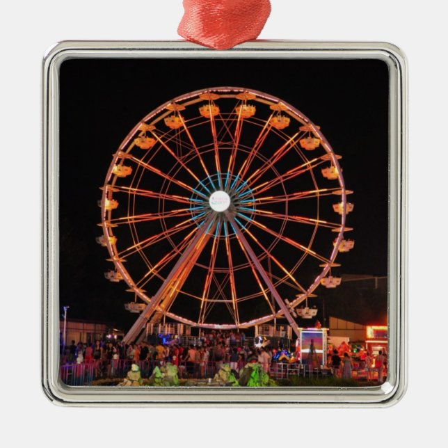 Amusement park wheel metal tree decoration (Front)