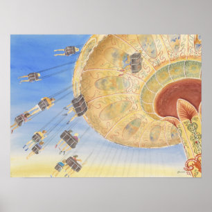 amusement ride poster