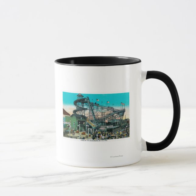 Amusement Rides at the Pike, Long Beach Mug (Right)