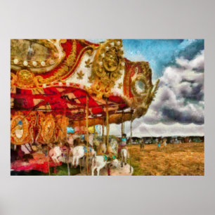 Amusement - The Merry-go-round Poster
