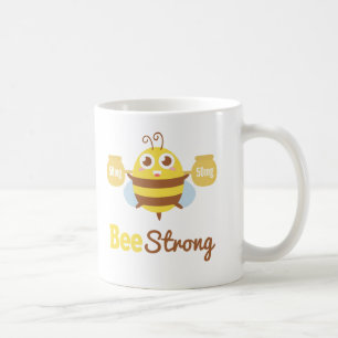 Amusing and Cute Bee Strong Cartoon Coffee Mug