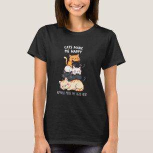 Amusing Cat - Humans Headache Playful Art T-Shirt