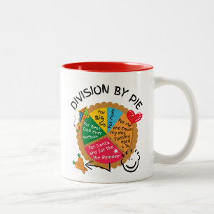 Amusing Division By Pie Two-Tone Coffee Mug