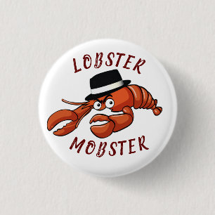 Amusing Lobster Mobster Gangster 3 Cm Round Badge