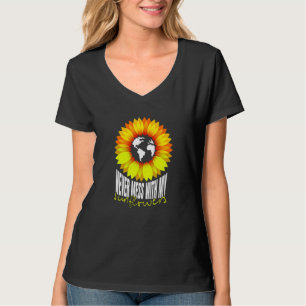 Amusing Sunflowers Of Cheerful Mommies Quote T-Shirt
