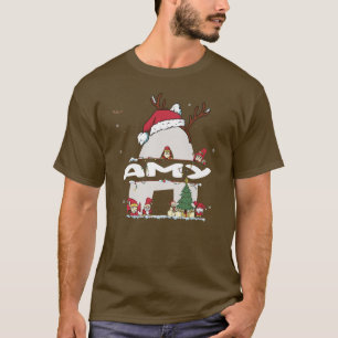 Amy Christmasw Amy Name for funny Xmas  T-Shirt