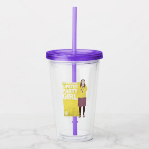 Amy Downtown Hipster Party Girl Acrylic Tumbler