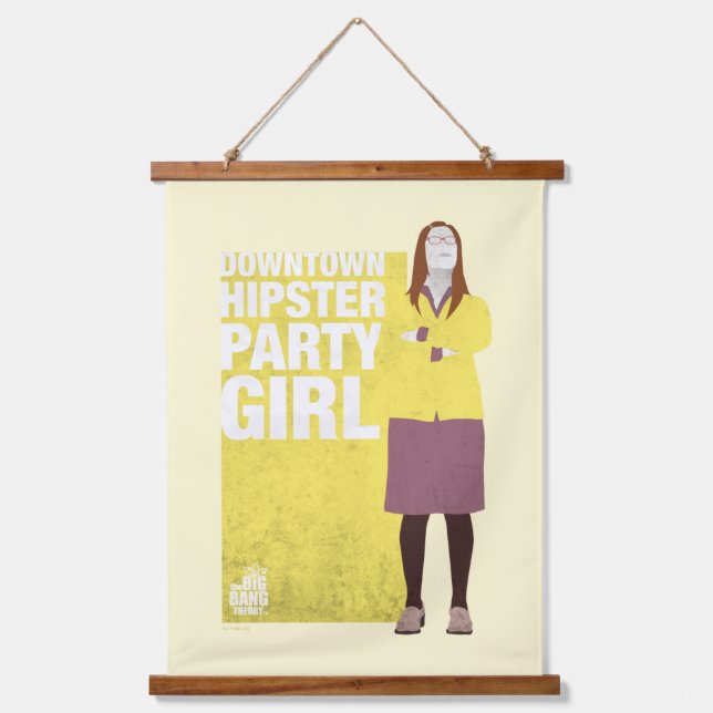 Amy | Downtown Hipster Party Girl Hanging Tapestry (Front)
