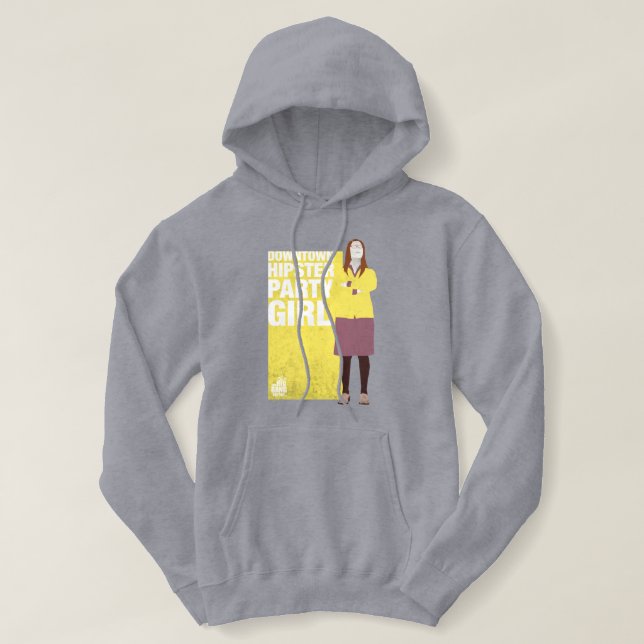 Amy | Downtown Hipster Party Girl Hoodie (Design Front)