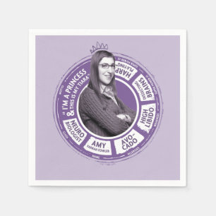 Amy Farrah Fowler Info Graphic Napkin