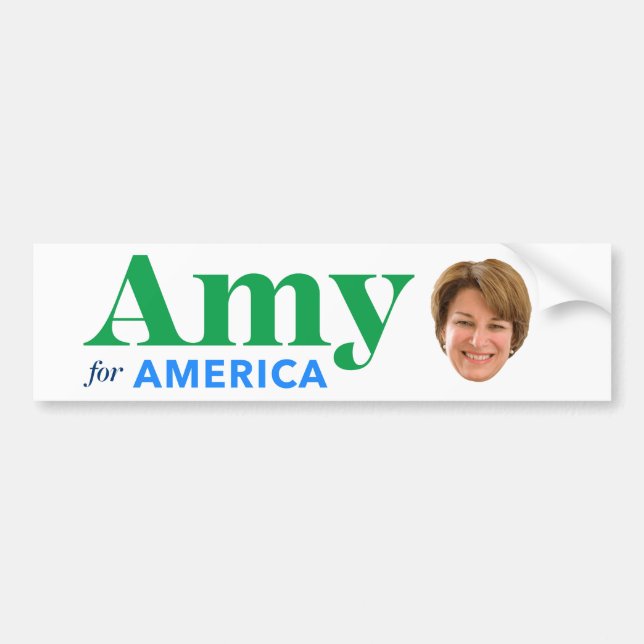 Amy for America Bumper Sticker (Front)
