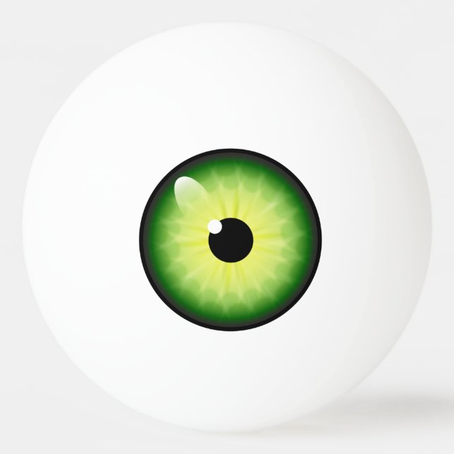 Amy K Googly Eye Green Ping Pong Ball (Front)