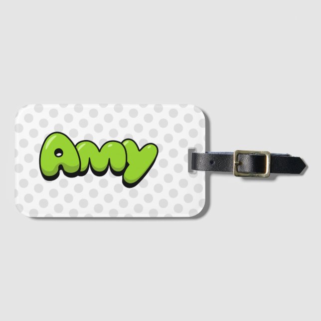 Amy Luggage Tag (Front Horizontal)