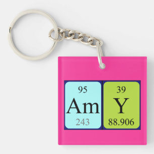 Amy periodic table name keyring