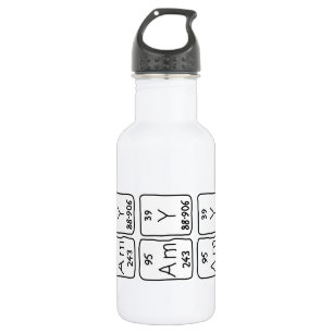 Amy periodic table name water bottle