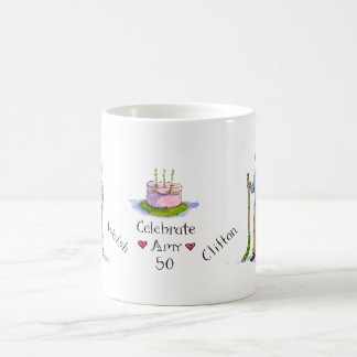 amy, sons, barney, amy's cake coffee mug
