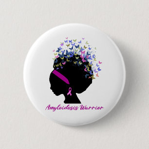 Amyloidosis Awareness Support Amyloidosis Warrior 6 Cm Round Badge
