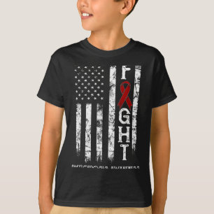 Amyloidosis warrior us flag Artwork T-Shirt