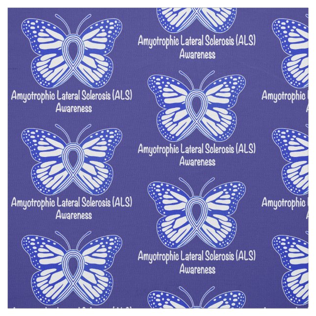 Amyotrophic Lateral Sclerosis ALS Fabric (Swatch)
