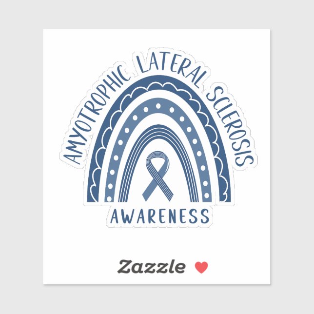 Amyotrophic Lateral Sclerosis ALS Rainbow Sticker (Sheet)