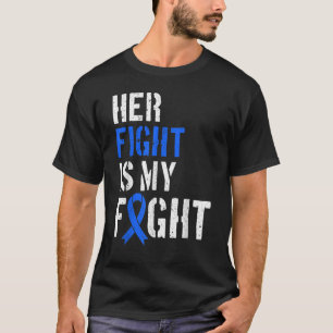 Amyotrophic lateral sclerosis Blue Ribbon Her Figh T-Shirt
