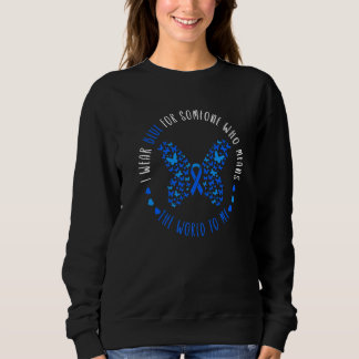 Amyotrophic lateral sclerosis Blue Ribbon I Wear B Sweatshirt