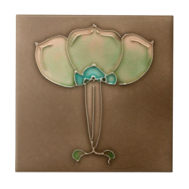 AN006 Art Nouveau Reproduction Antique Tile (Front)