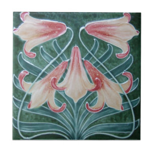 AN012 Art Nouveau Reproduction Antique Tile