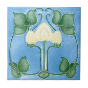 AN021 Art Nouveau Reproduction Antique Tile