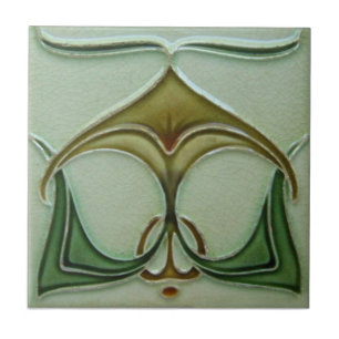 AN026 Art Nouveau Reproduction Antique Tile