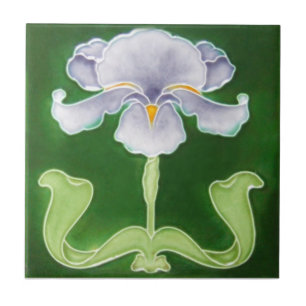 AN037 Art Nouveau Reproduction Antique Tile