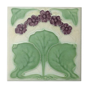 AN102 Art Nouveau Reproduction Antique Tile