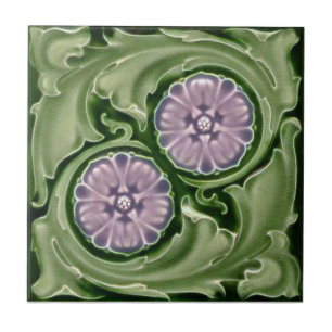 AN109 Art Nouveau Reproduction Antique Tile