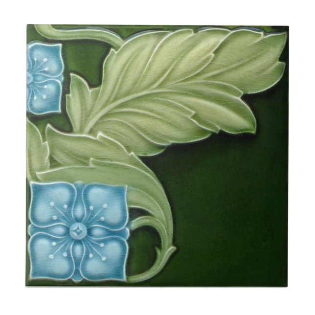 AN131 Art Nouveau Reproduction Antique Tile (Front)