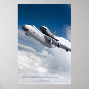 An-225 Mriya and Buran Shuttle Flight Poster